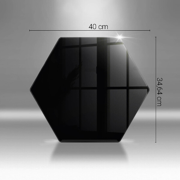 Üveg vágódeszka Fekete szín