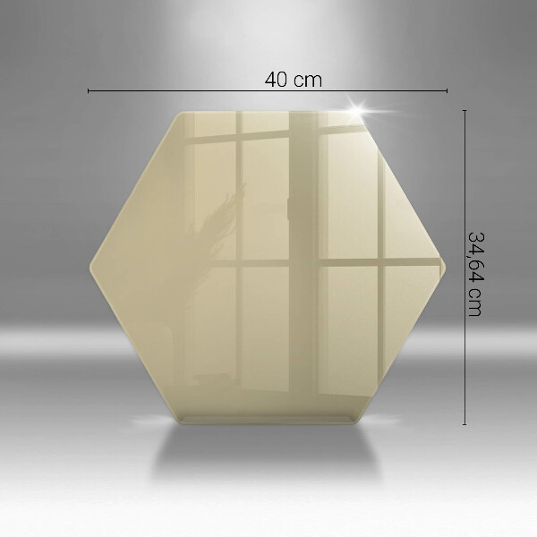 Üveg vágódeszka Bézs színű