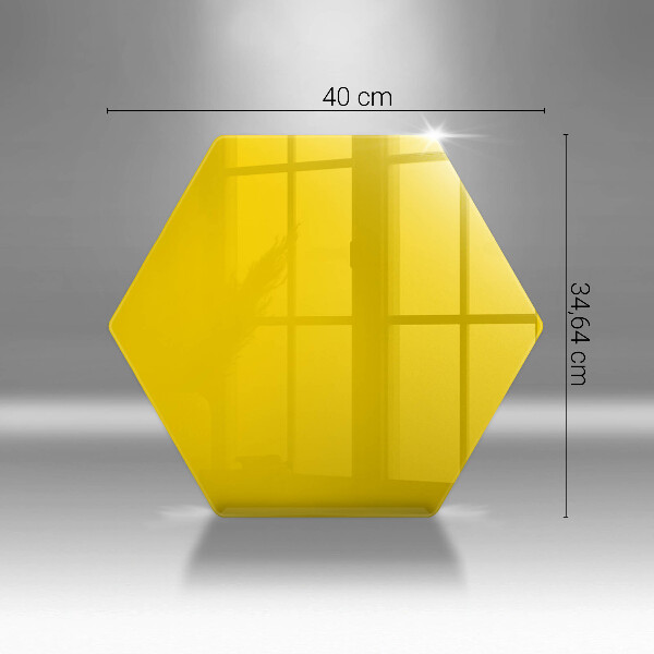 Üveg vágódeszka Sárga