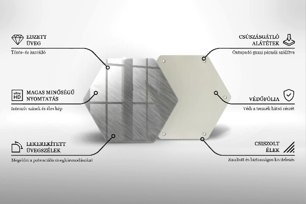 Üveg vágódeszka Fém textúra háttér