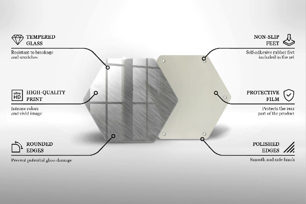Üveg vágódeszka Fém textúra háttér