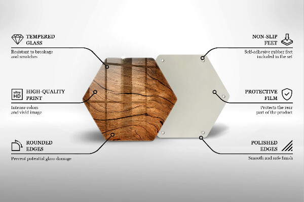 Üveg vágódeszka Fa tábla textúra