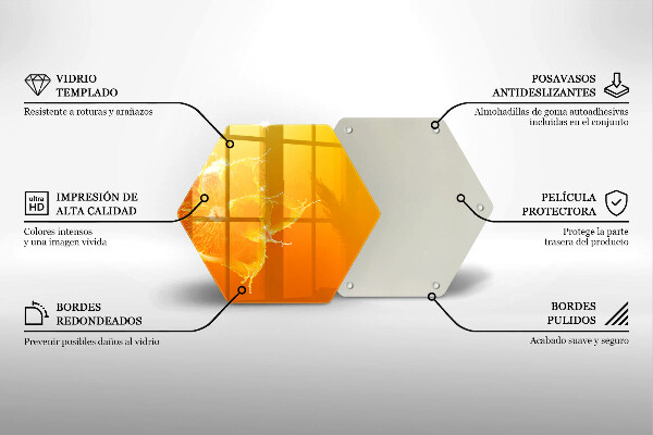 Üveg vágódeszka Lédús narancssárga gyümölcs