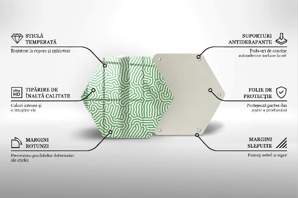 Üveg vágódeszka Absztrakt vonalak