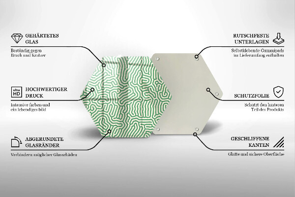 Üveg vágódeszka Absztrakt vonalak