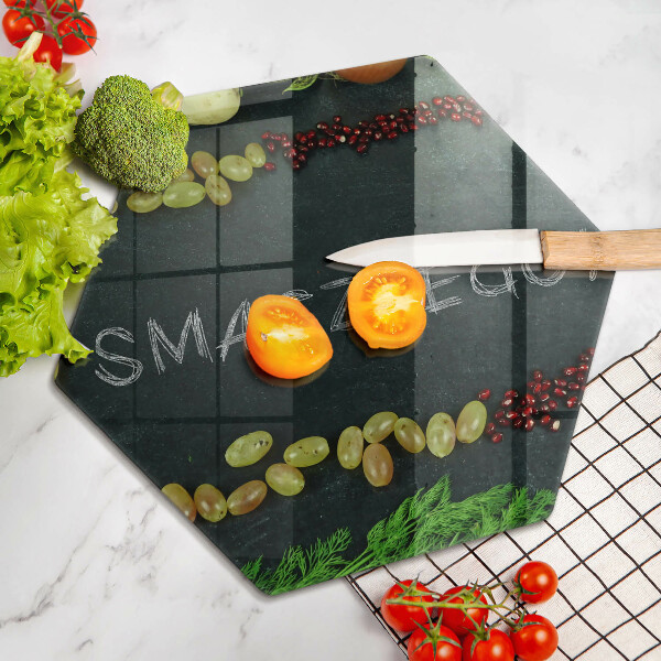 Üveg vágódeszka Felirat Jó étvágyat!