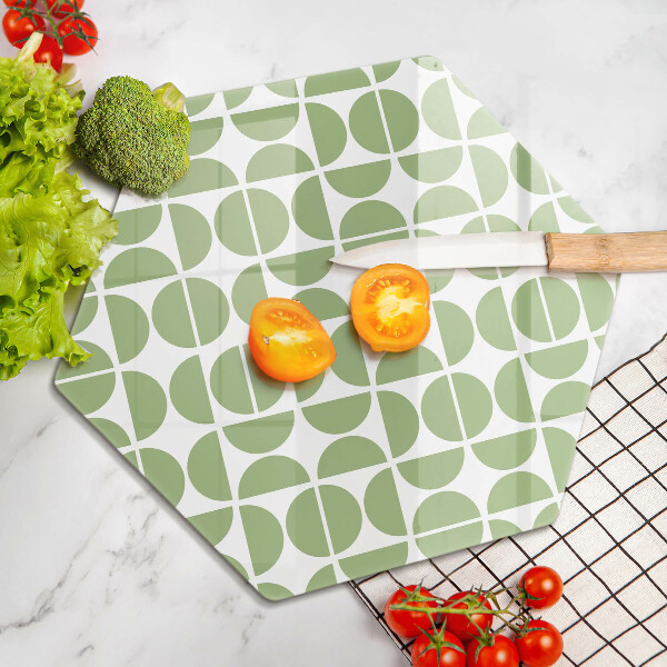 Üveg vágódeszka Boho formák mintája