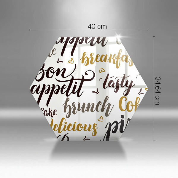 Üveg vágódeszka Jó étvágyat feliratok