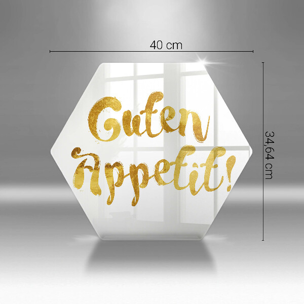 Üveg vágódeszka A Guten Appetit felirat!