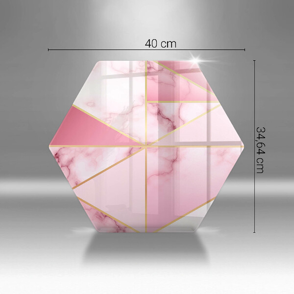 Üveg vágódeszka Geometrikus márvány