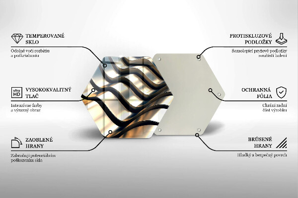 Üveg vágódeszka 3D fém formák