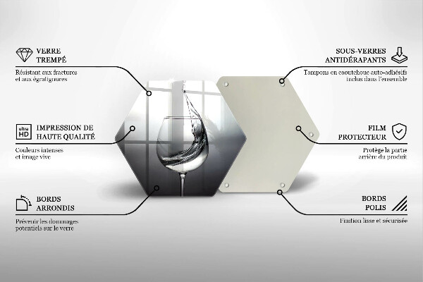 Üveg vágódeszka Egy pohár vizet