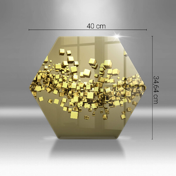 Üveg vágódeszka Absztrakt 3D geometria