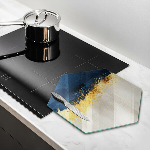 Üveg vágódeszka Arany absztrakció