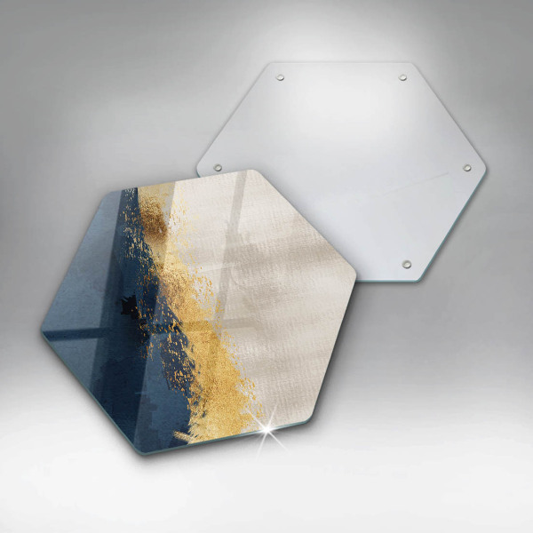 Üveg vágódeszka Arany absztrakció