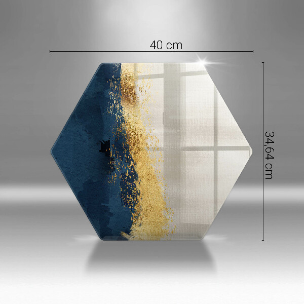 Üveg vágódeszka Arany absztrakció