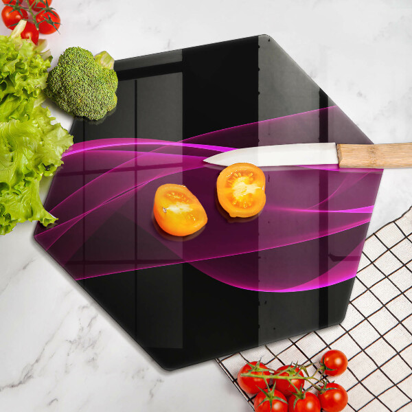 Üveg vágódeszka Rózsaszín absztrakció