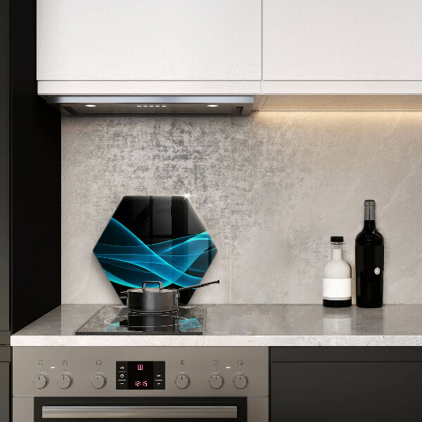 Üveg vágódeszka Kék absztrakció