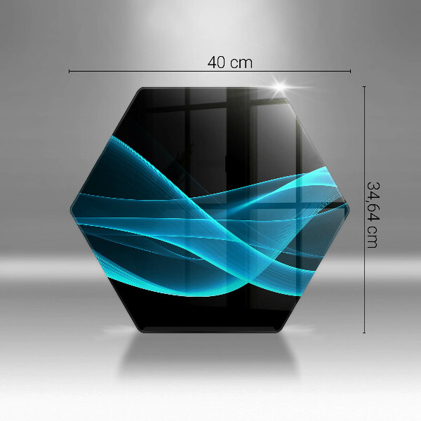 Üveg vágódeszka Kék absztrakció