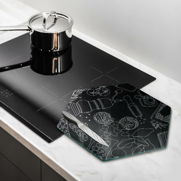 Üveg vágódeszka Konyhai kiegészítők