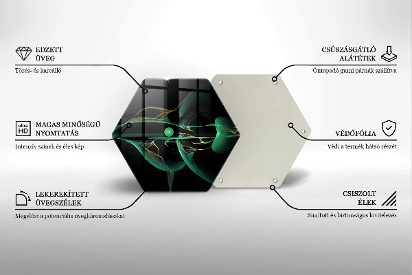 Üveg vágódeszka Modern absztrakció