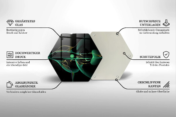 Üveg vágódeszka Modern absztrakció