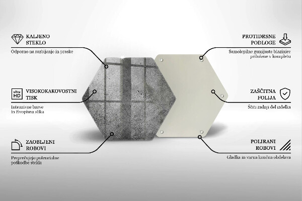 Üveg vágódeszka Beton kő textúra