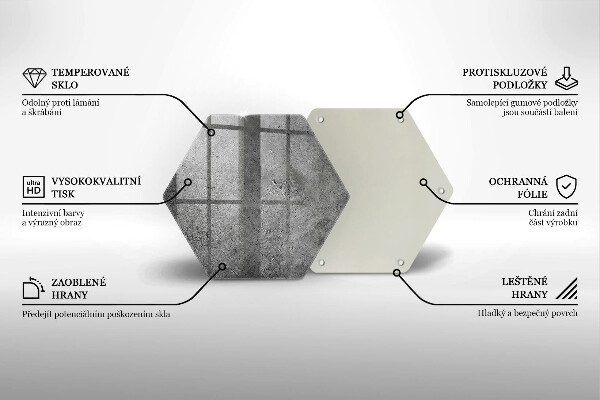 Üveg vágódeszka Beton kő textúra