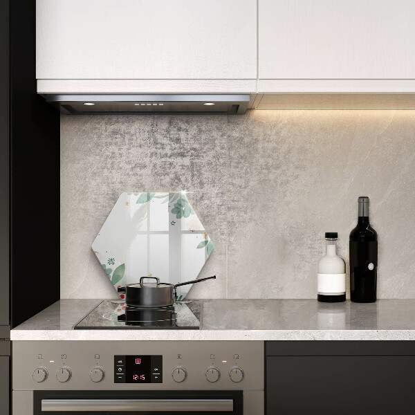 Üveg vágódeszka Akvarell levelek