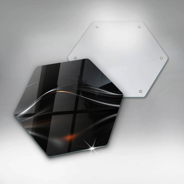 Üveg vágódeszka Absztrakt 3D-s tervezés