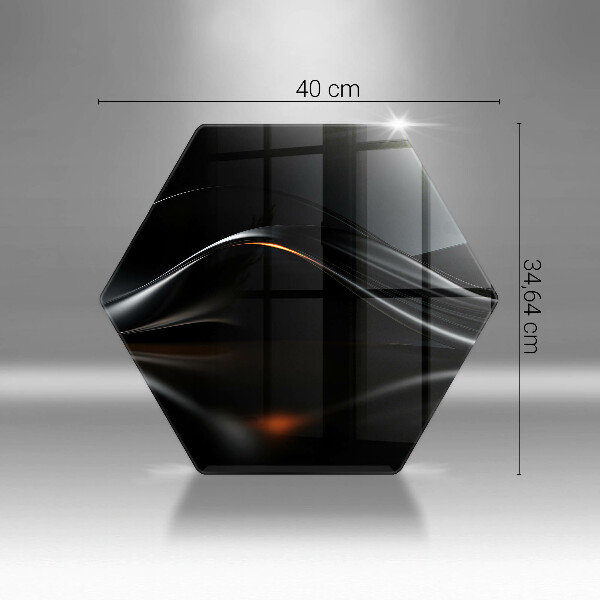 Üveg vágódeszka Absztrakt 3D-s tervezés