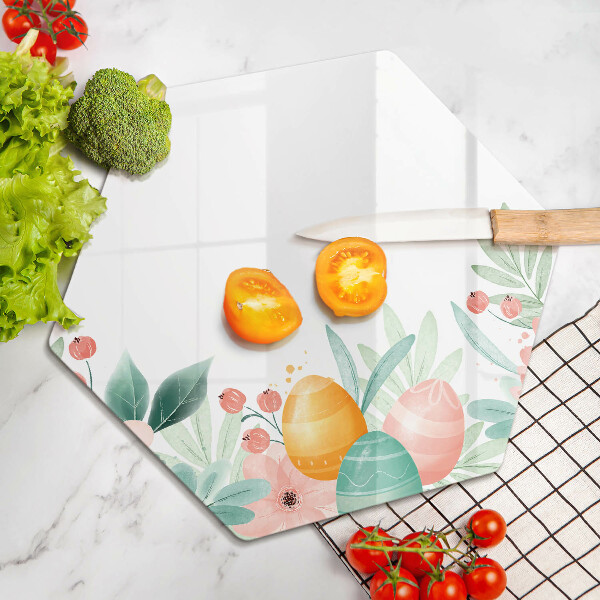 Üveg vágódeszka húsvéti tojás