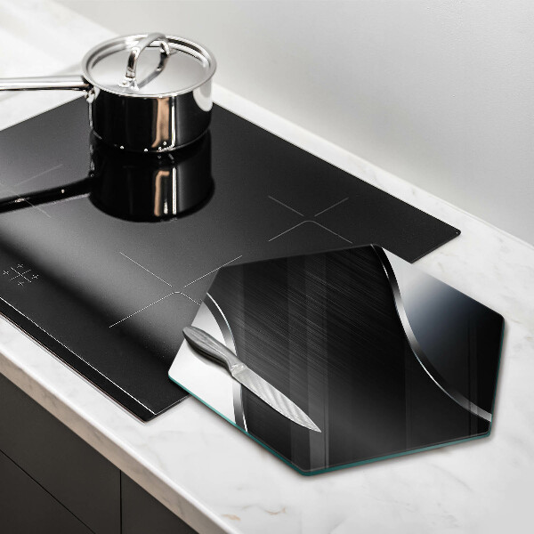 Üveg vágódeszka Fém absztrakció