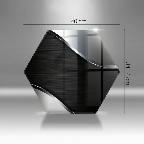 Üveg vágódeszka Fém absztrakció