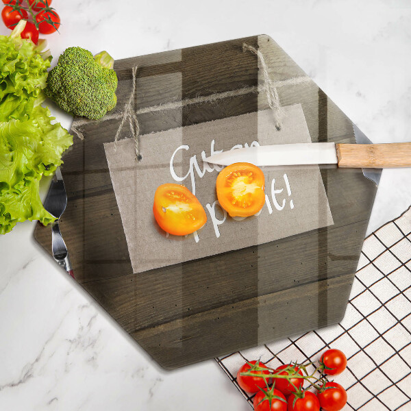 Üveg vágódeszka Guten Apetit