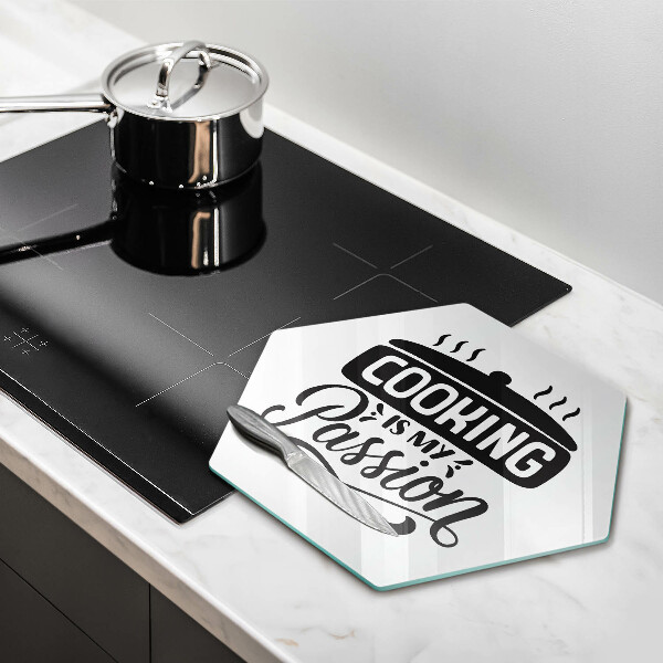 Üveg vágódeszka A főzés a szenvedélyem