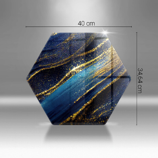 Üveg vágódeszka Sötétkék absztrakció