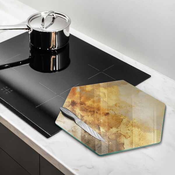 Üveg vágódeszka Gazdag textúra