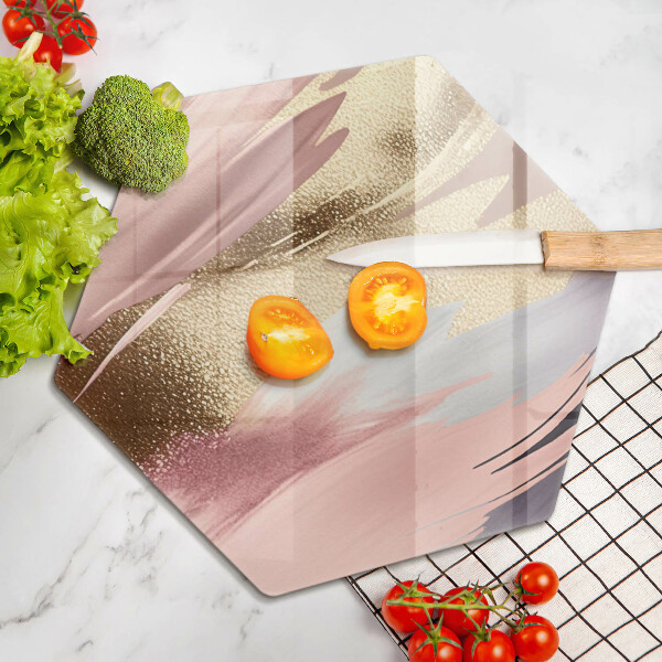 Üveg vágódeszka Pasztell foltok