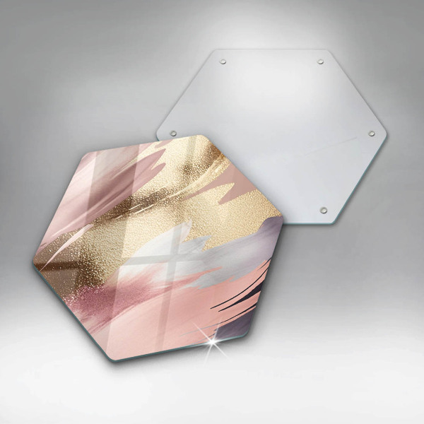 Üveg vágódeszka Pasztell foltok