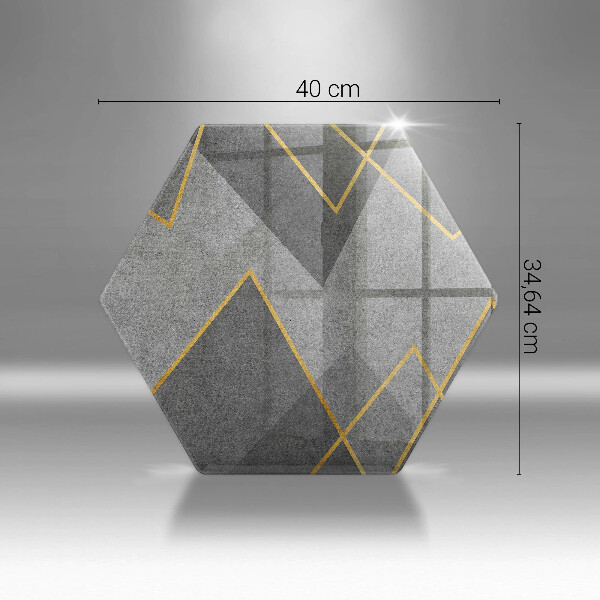 Üveg vágódeszka Éles formák