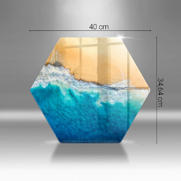 Üveg vágódeszka Strand és tenger