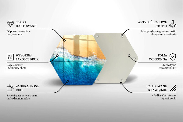 Üveg vágódeszka Strand és tenger