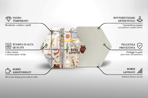 Üveg vágódeszka Konyha illusztráció