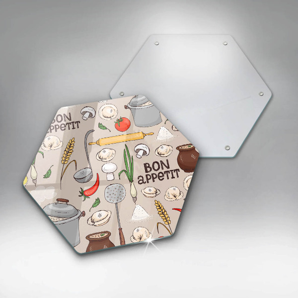 Üveg vágódeszka Konyha illusztráció