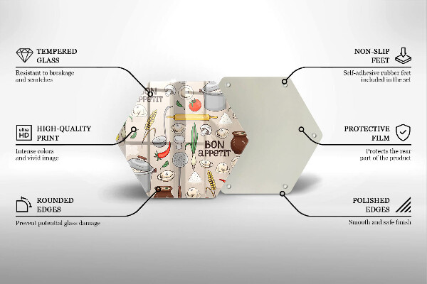 Üveg vágódeszka Konyha illusztráció