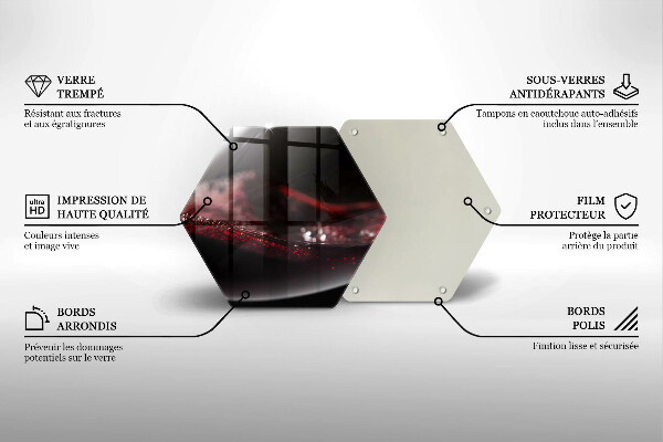 Üveg vágódeszka Vörösbor egy pohárban
