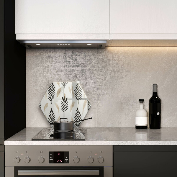 Üveg vágódeszka Boho növények