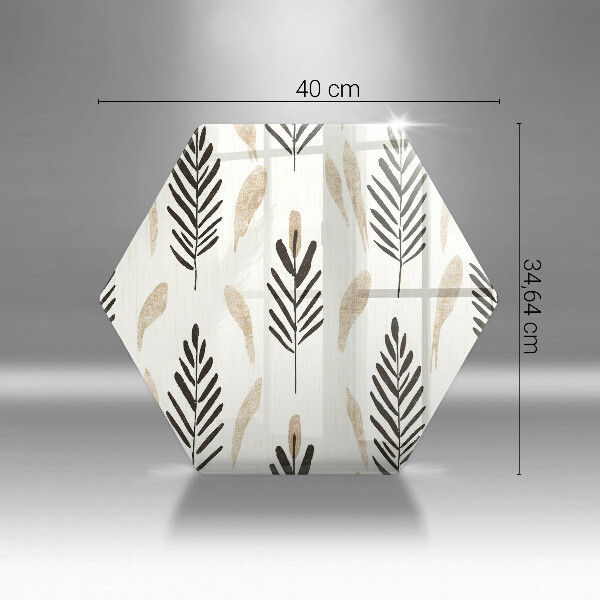 Üveg vágódeszka Boho növények