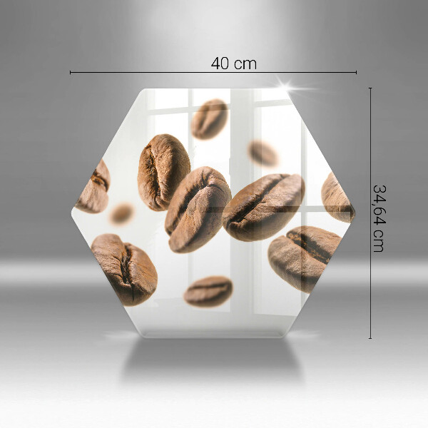 Üveg vágódeszka Kávébab